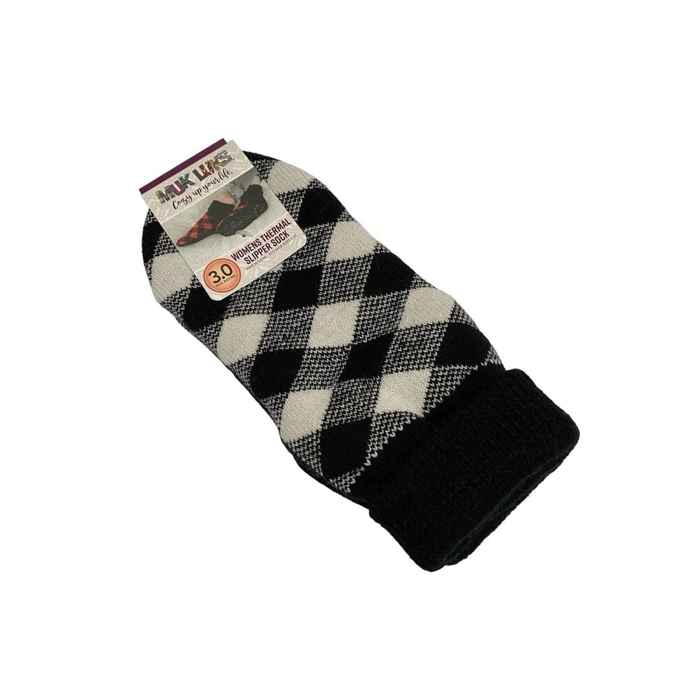 MUK LUKS Thermal Slipper Socks Woman’s 3.0 TOG Rating Size 6-10 Shoe Xtra Thick
